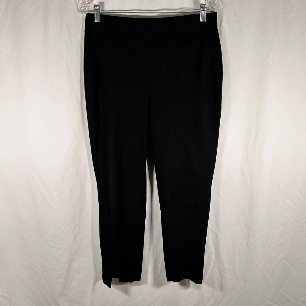 Vince Camuto Dress Pants Women's Medium Solid Black Pull On High Rise